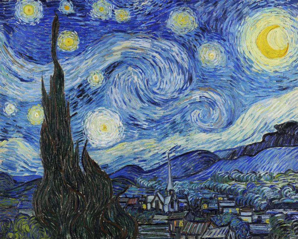 Yıldızlı Gece - Vincent van Gogh Poster