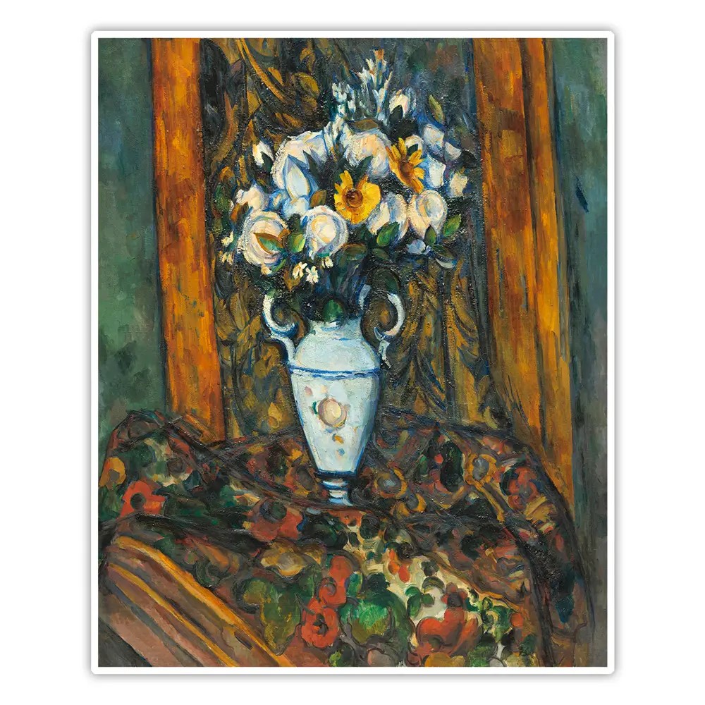 Çiçek Vazosu - Paul Cézanne Poster