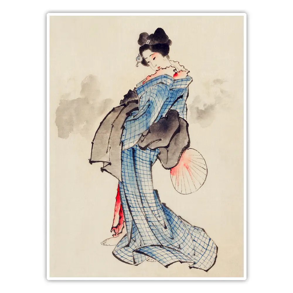 Geleneksel Japon Portresi - Katsushika Hokusai Poster