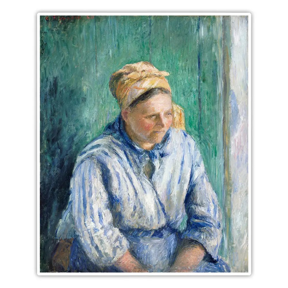 Çamaşırcı Kadın, Etüt - Camille Pissarro Poster