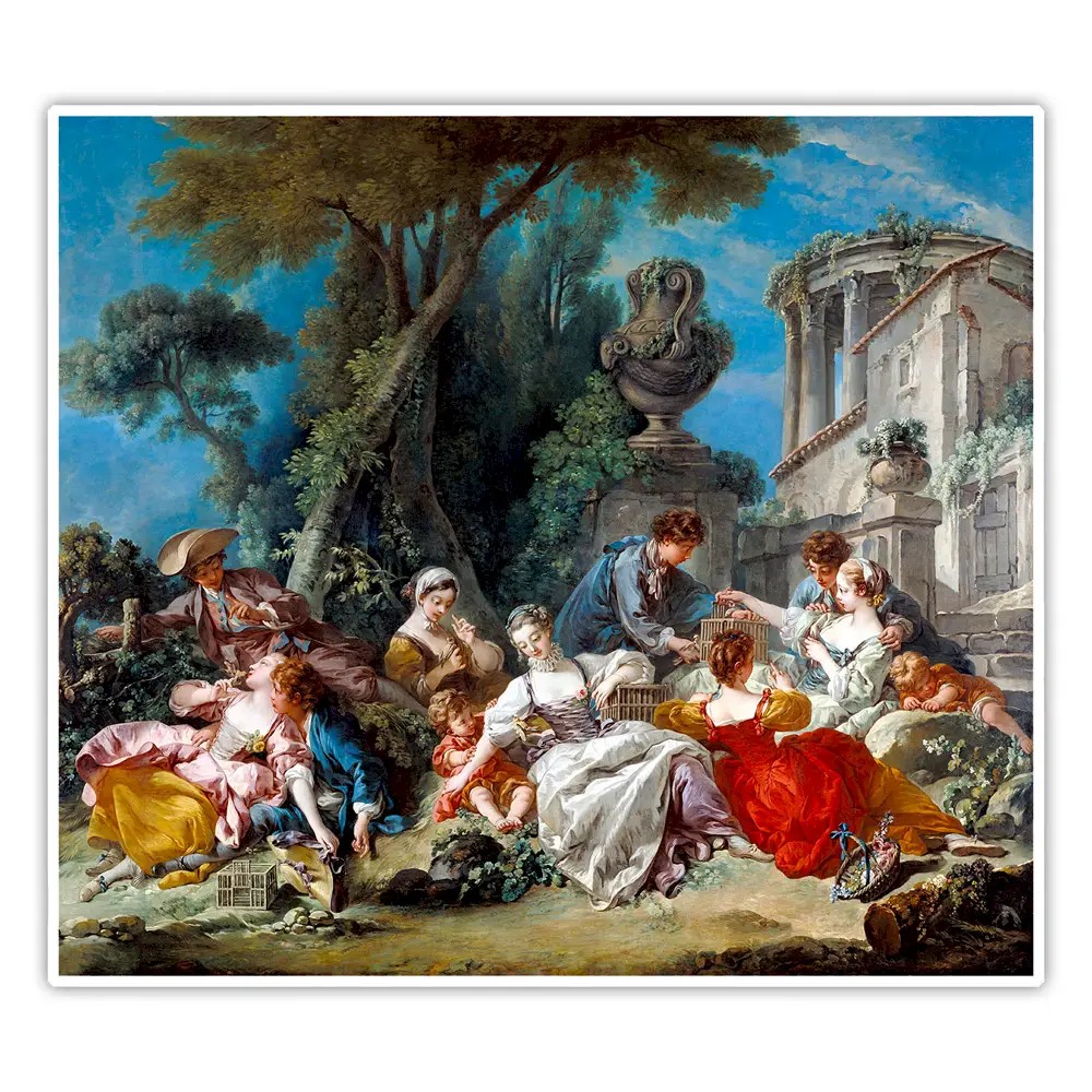 Kuş Avcıları - François Boucher Poster