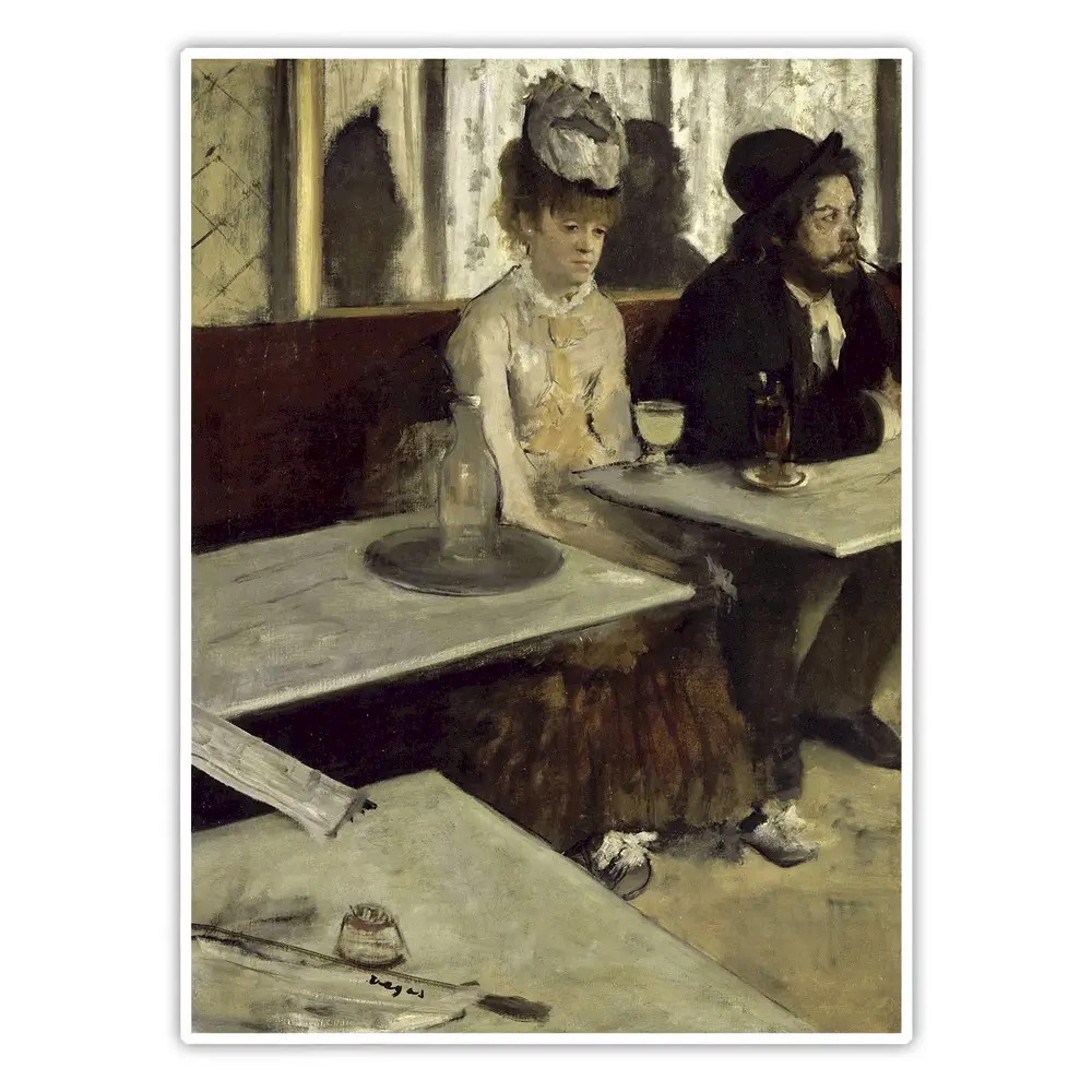 Absent İçenler - Edgar Degas Poster
