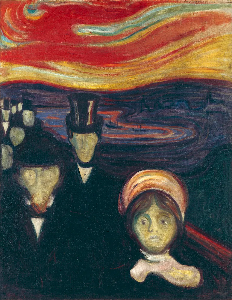 Kaygı - Edvard Munch Poster