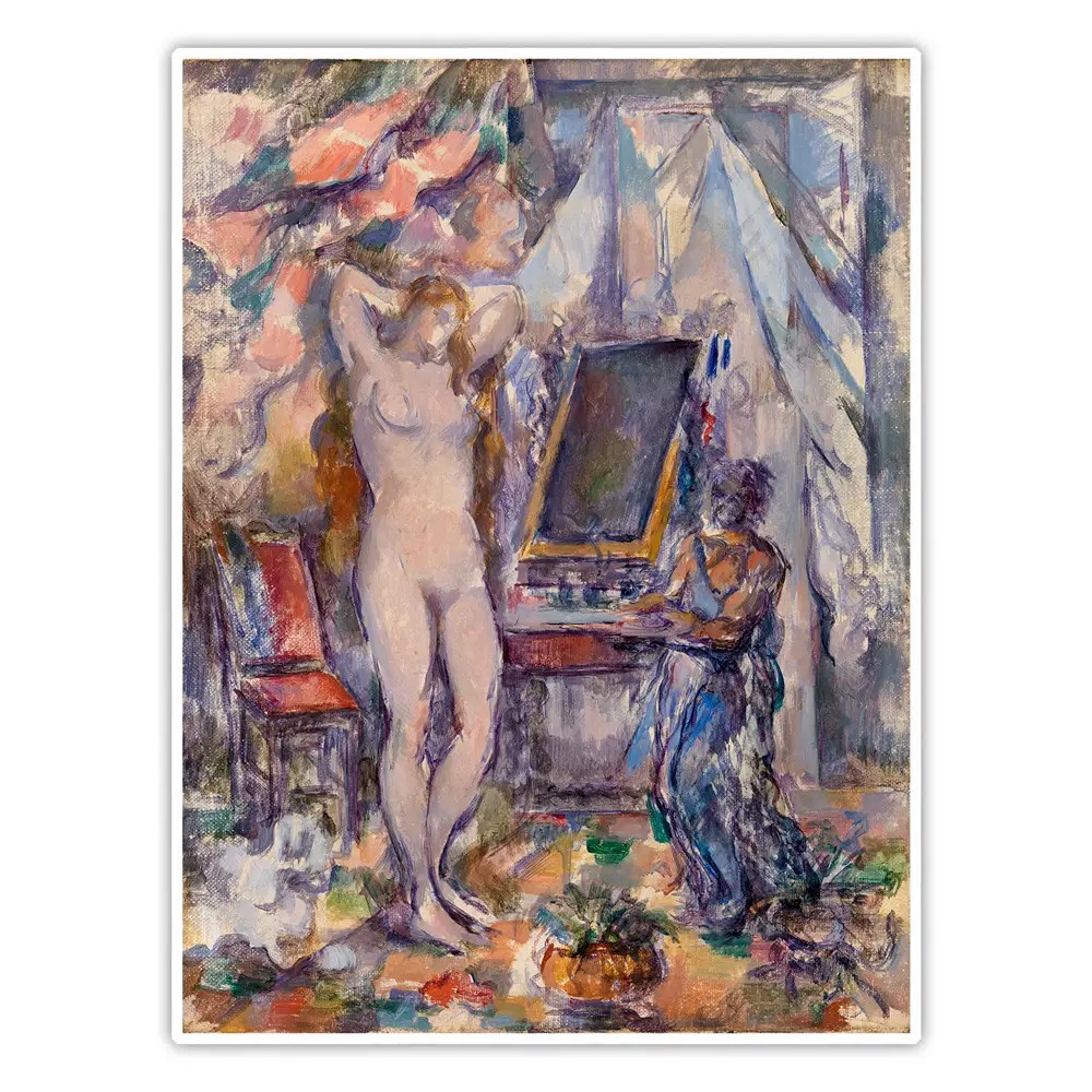 Tuvalet Sahnesi - Paul Cézanne Poster
