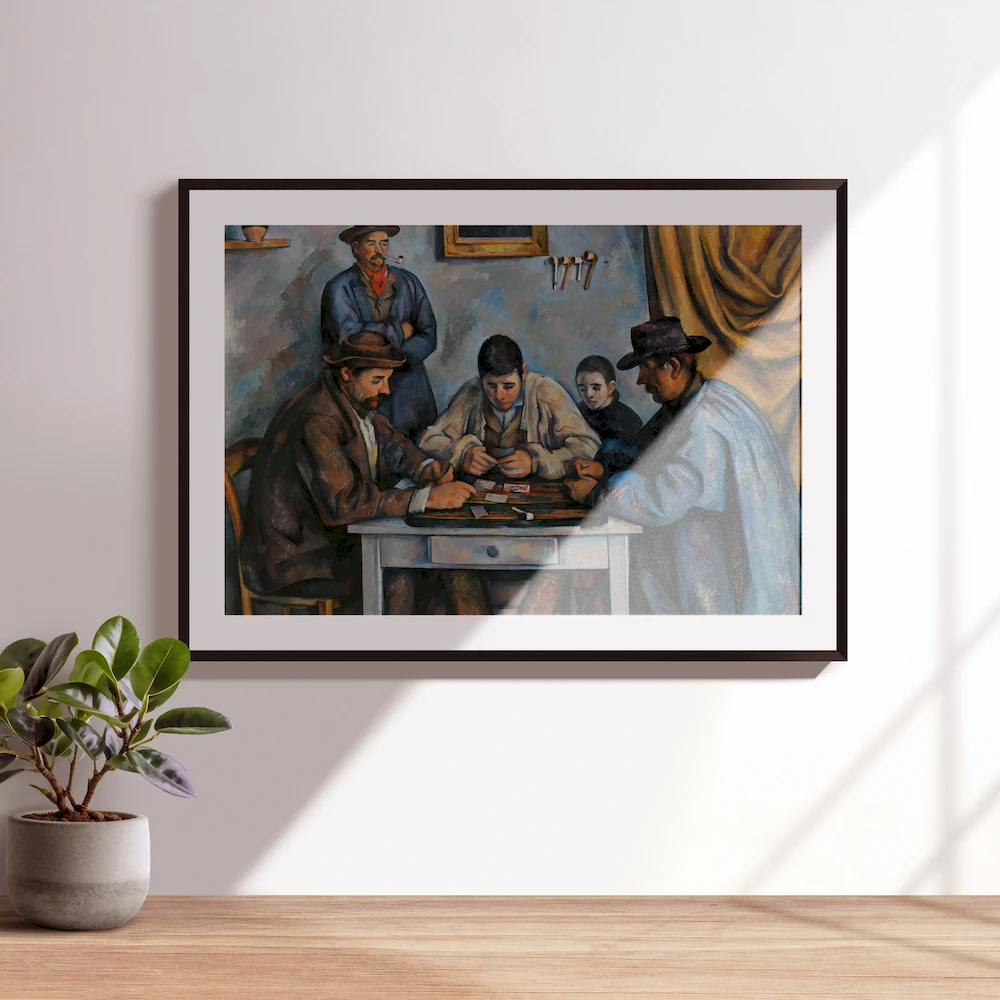Kağıt Oynayanlar - Paul Cezanne Poster