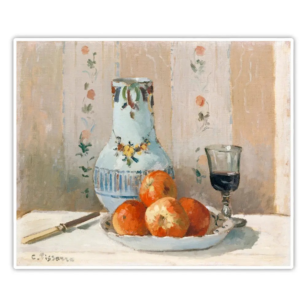Elmalar ve Sürahi - Camille Pissarro Poster