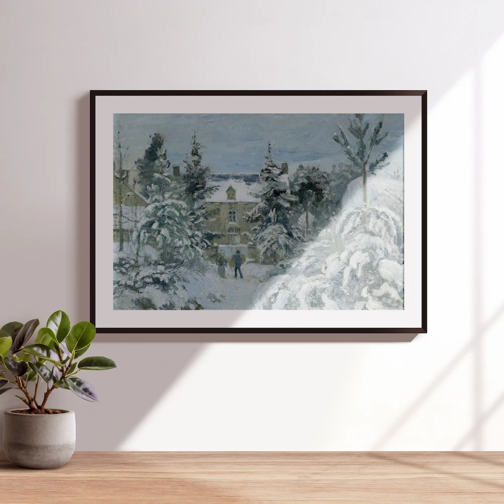 Montfoucault'daki Piette'in Evi - Camille Pissarro Poster