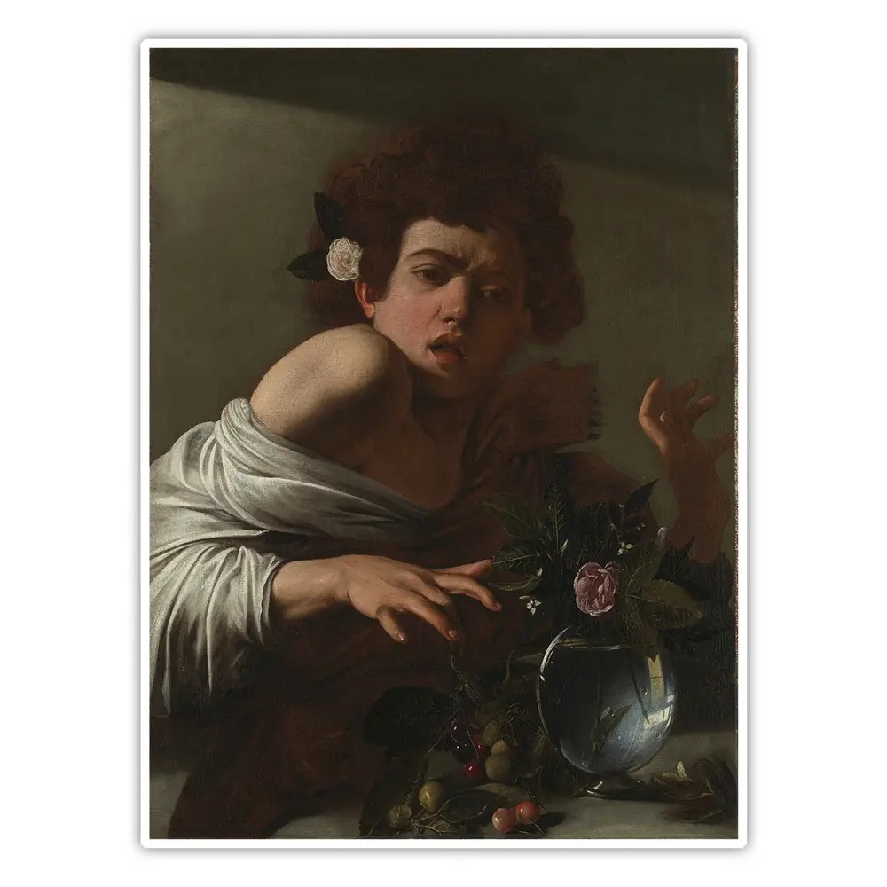 Kertenkele Tarafından Isırılan Çocuk - Caravaggio Poster