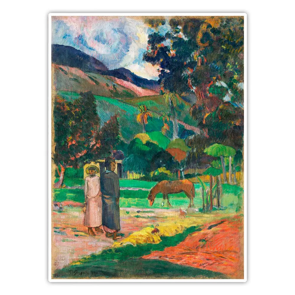 Tahiti Manzarası - Paul Gauguin Poster