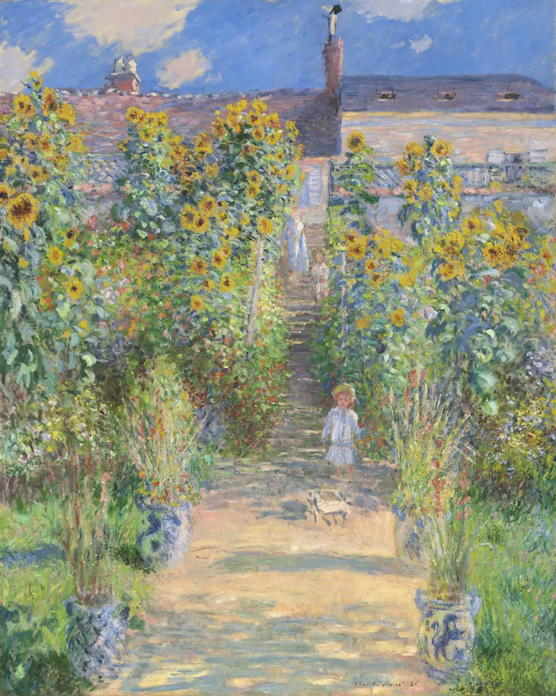 Vétheuil'de Monet’nin Bahçesi - Claude Monet Poster