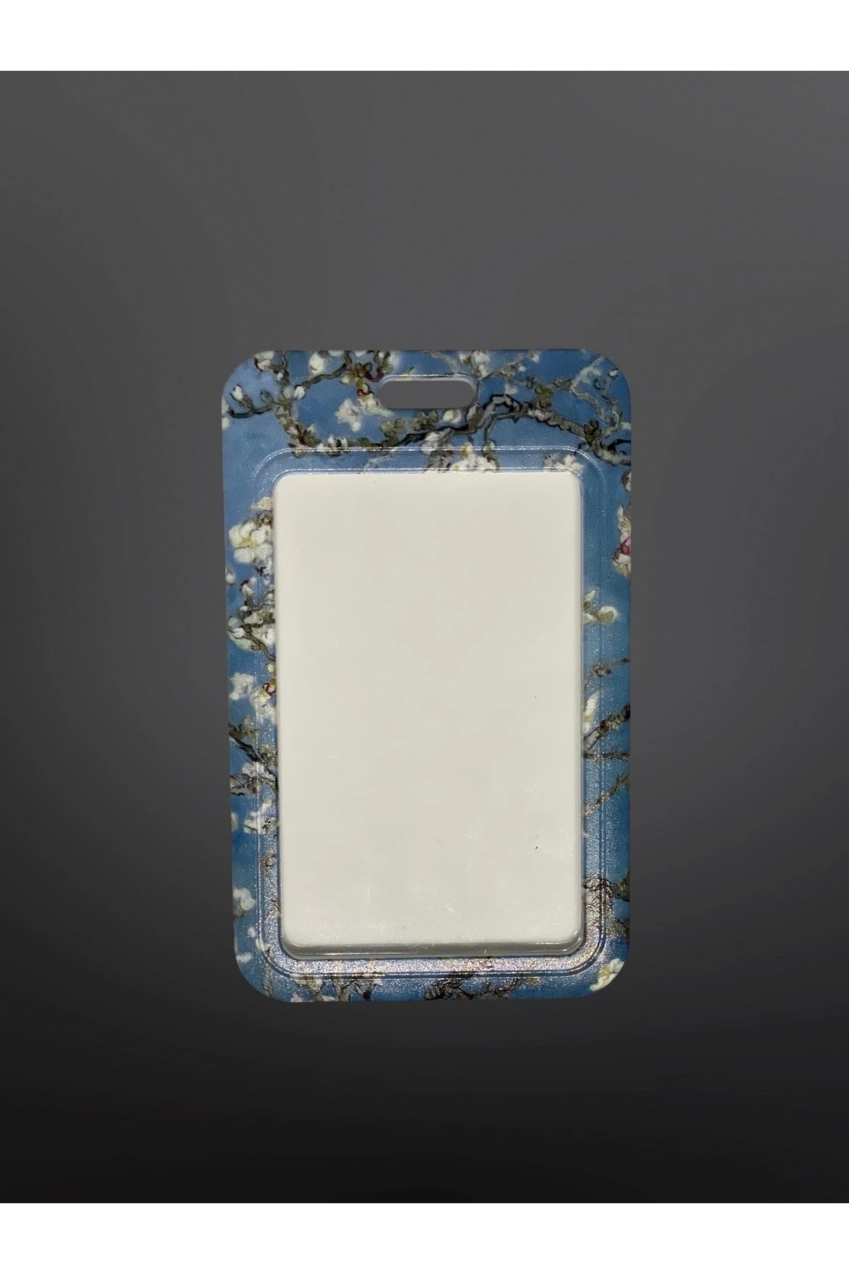 Baskılı Badem Ağacı Desenli Dikey Kartlık Kart Koruyucu