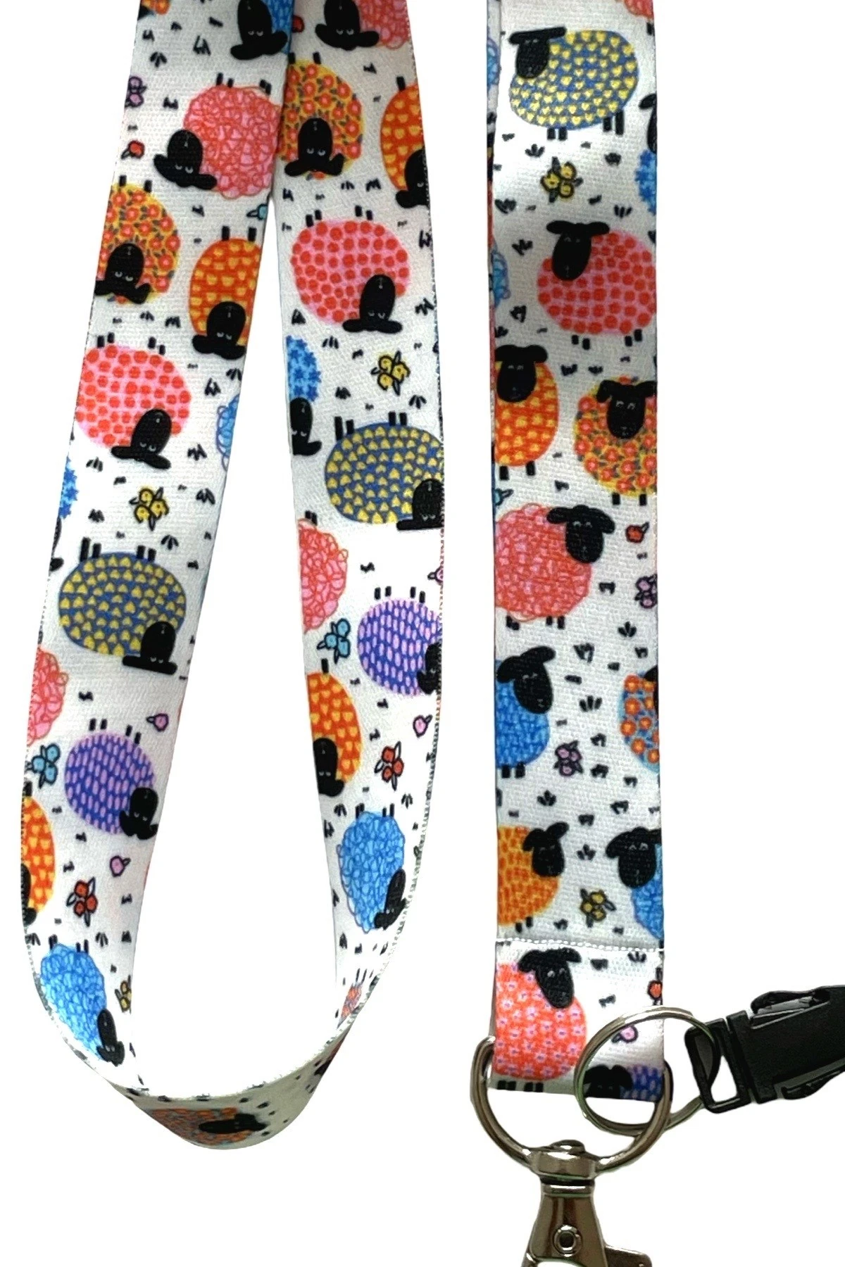 Renkli Koyunlar Boyun ipi Yaka Kartı Askısı