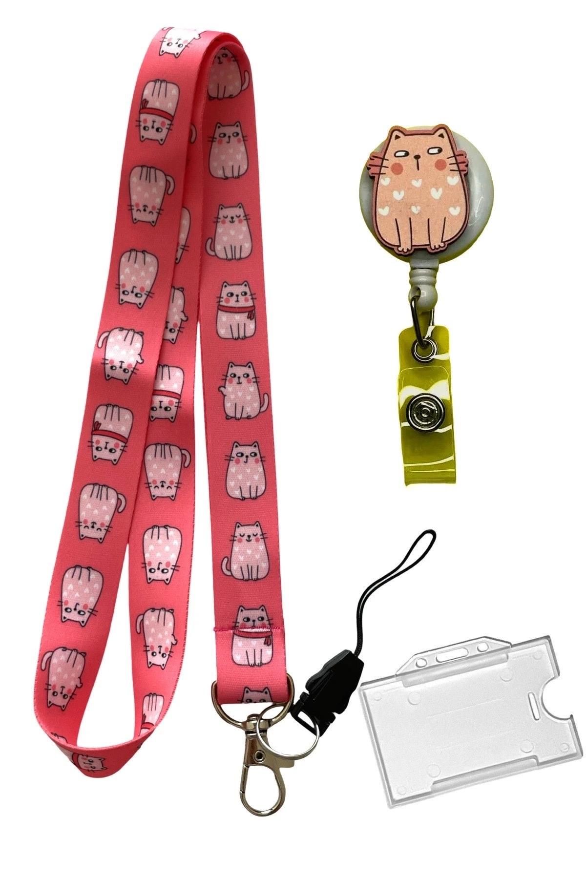 Kalpli Kedi 3 Lü Set Boyun ipi Yoyo Yaka Kartı