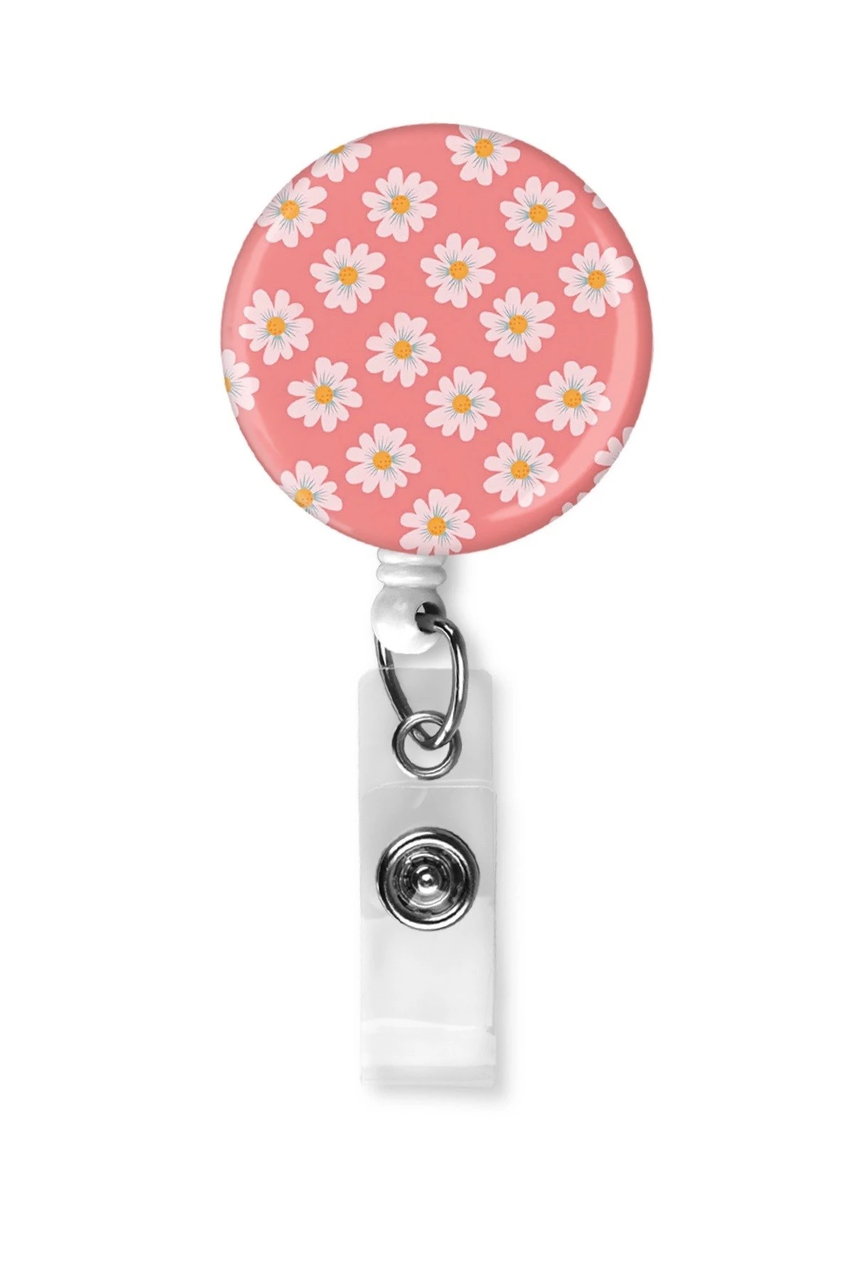 Bebek Papatya Damla Baskı Yoyo Yaka Kartı