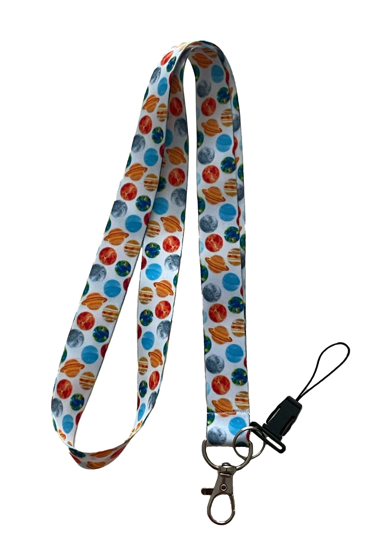 Beyaz Galaksi Boyun ipi Telefon Askısı