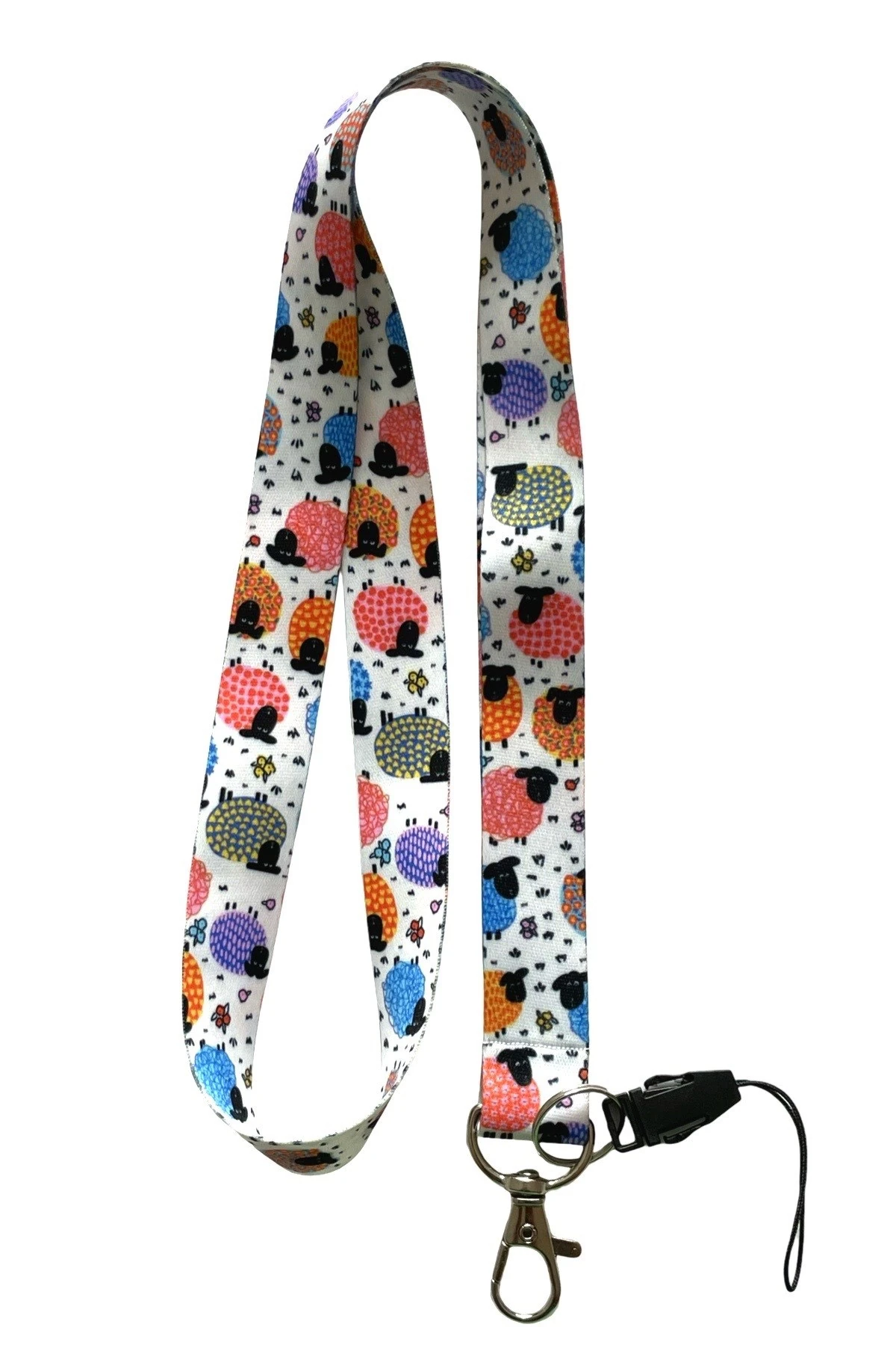 Renkli Koyunlar Boyun ipi Yaka Kartı Askısı