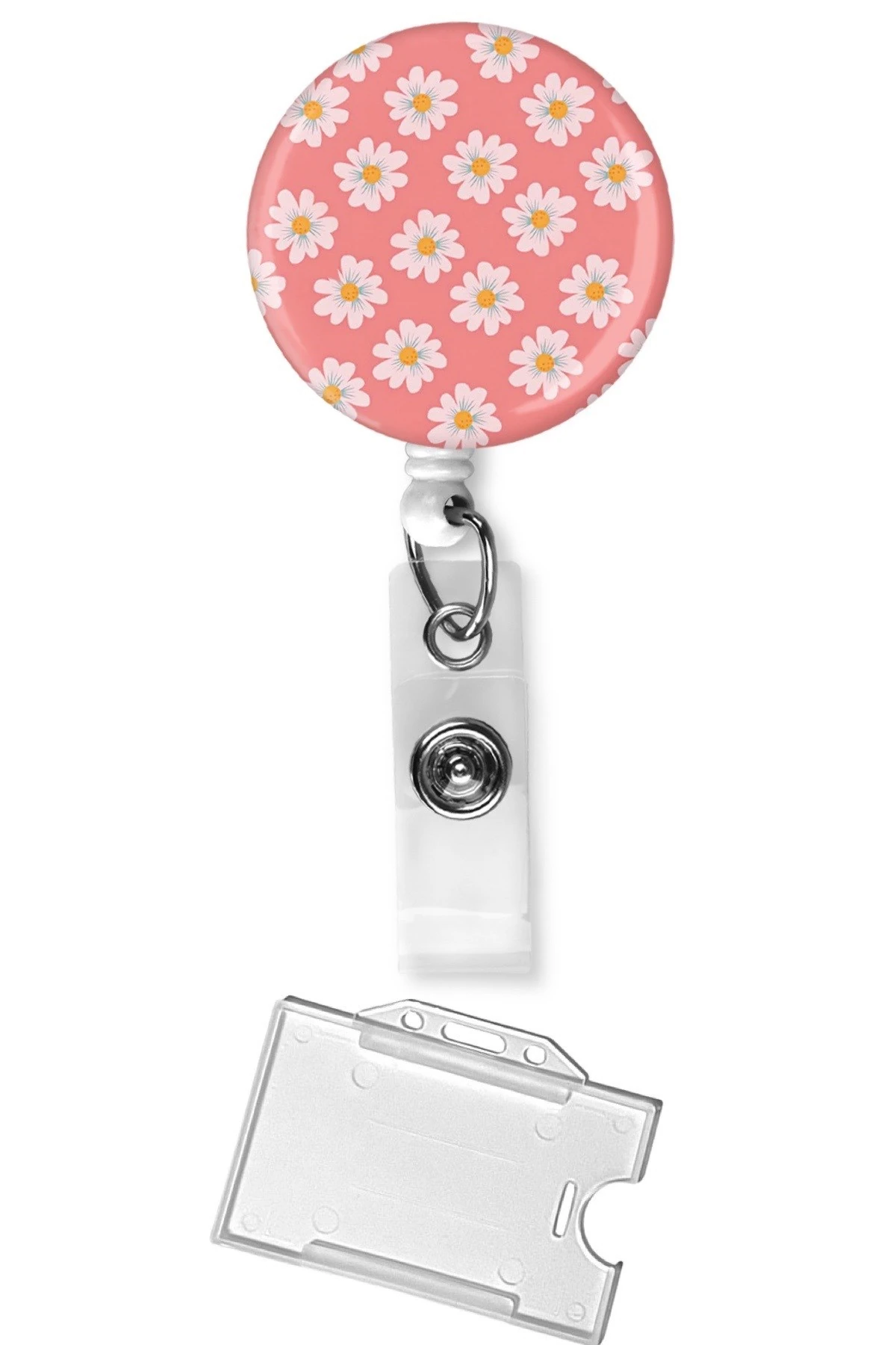 Bebek Papatya Damla Baskı Yoyo Yaka Kartı