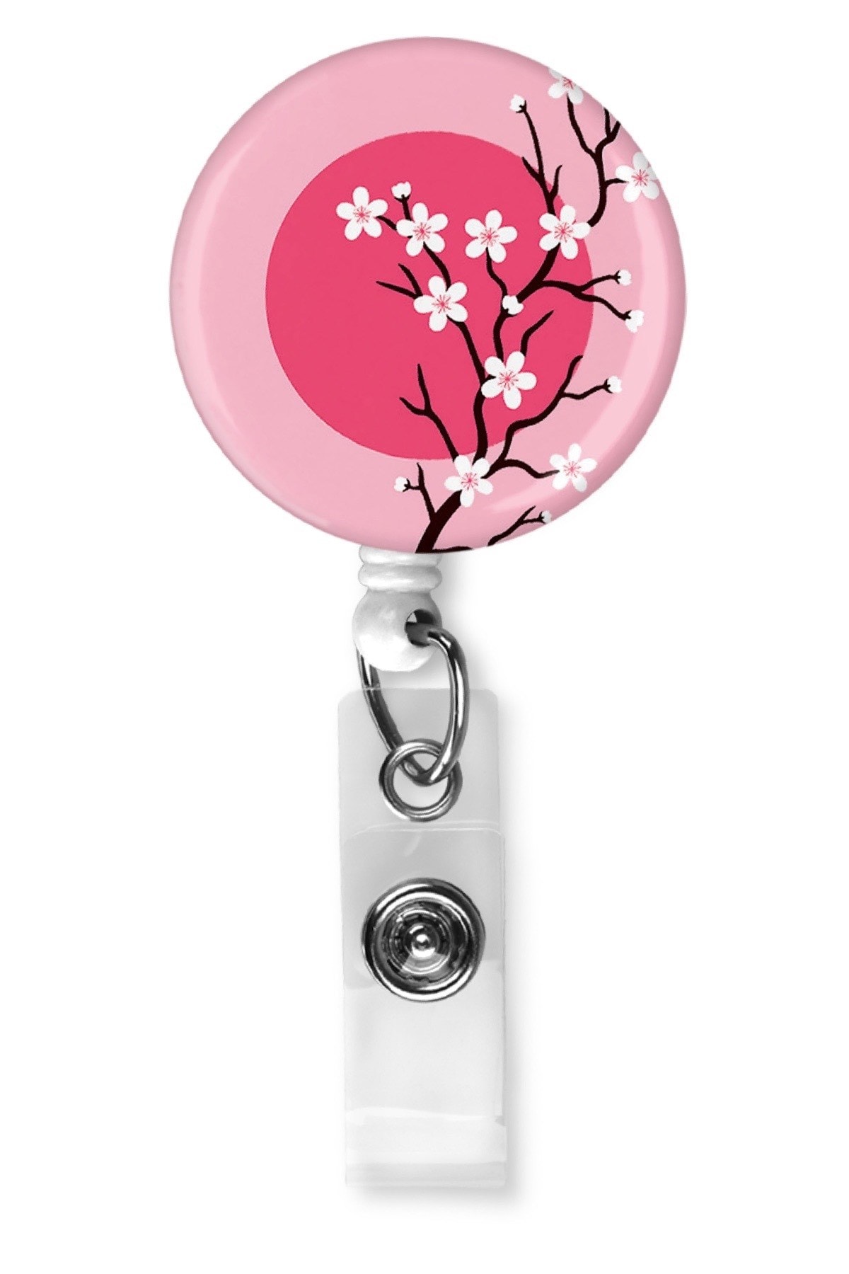 Sakura Damla Baskı Yoyo Yaka Kartlığı