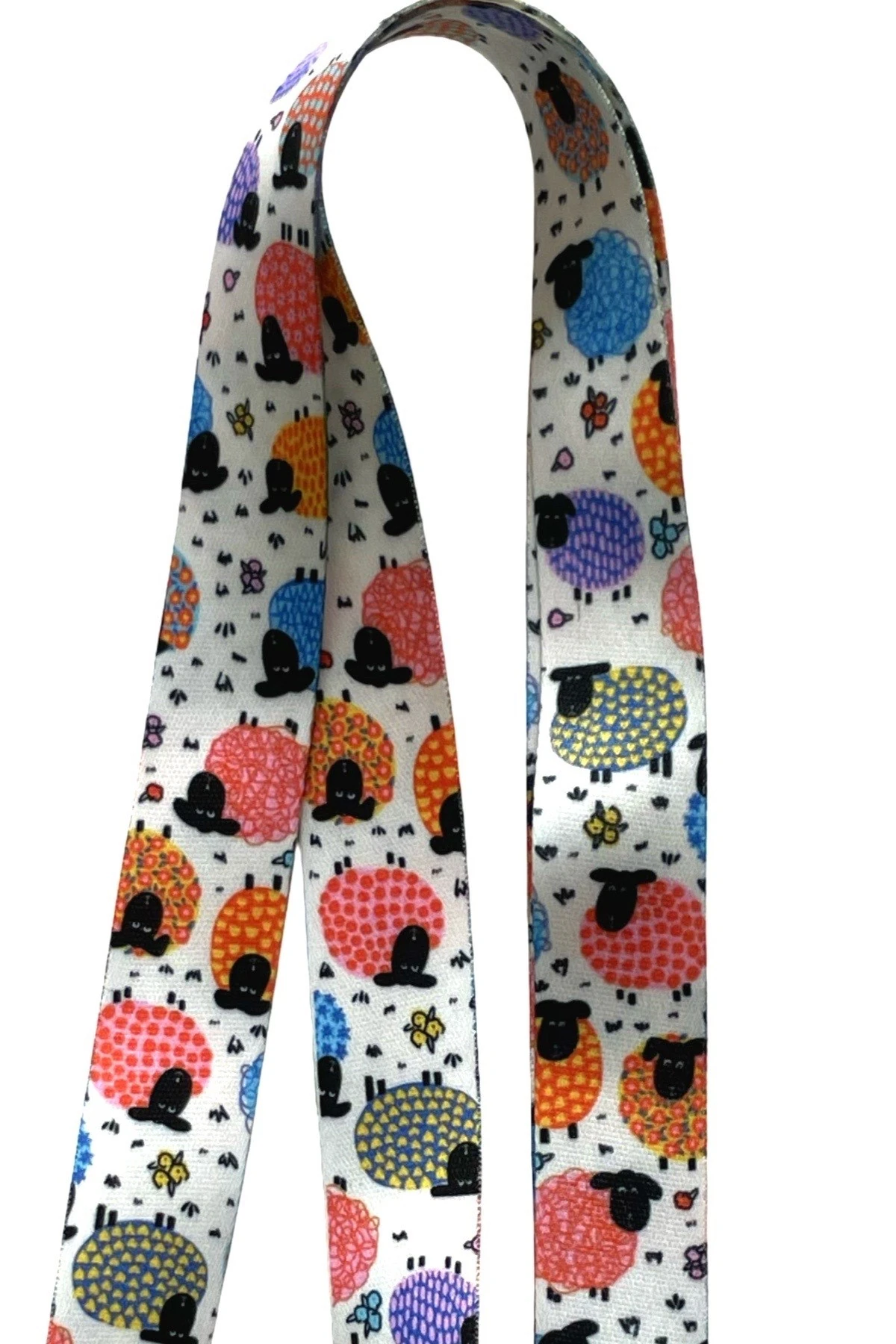 Renkli Koyunlar Boyun ipi Yaka Kartı Askısı