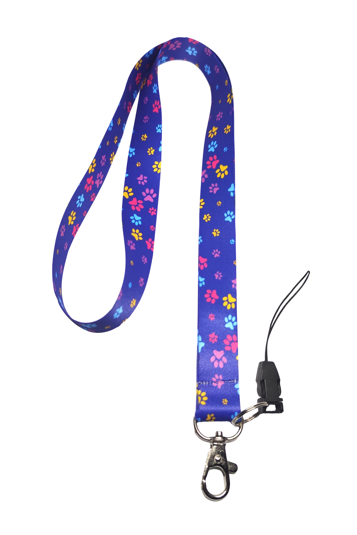 Renkli Pati Desenli Boyun İpi Ve Telefon Askısı