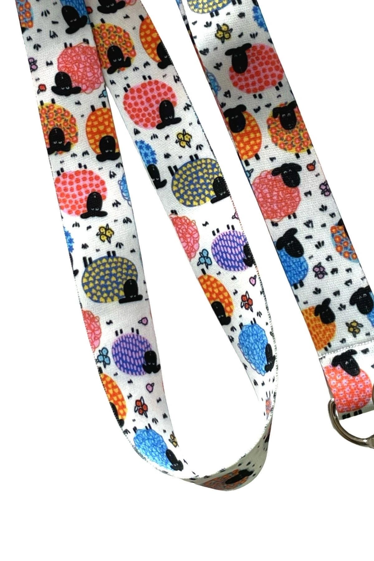 Renkli Koyunlar Boyun ipi Yaka Kartı Askısı