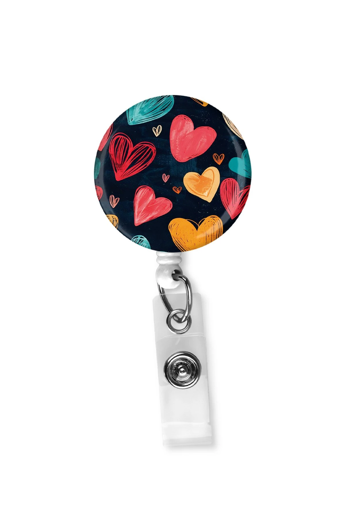 Siyah Kalpli Damla Yoyo Yaka Kartı Yoyo Kartlık