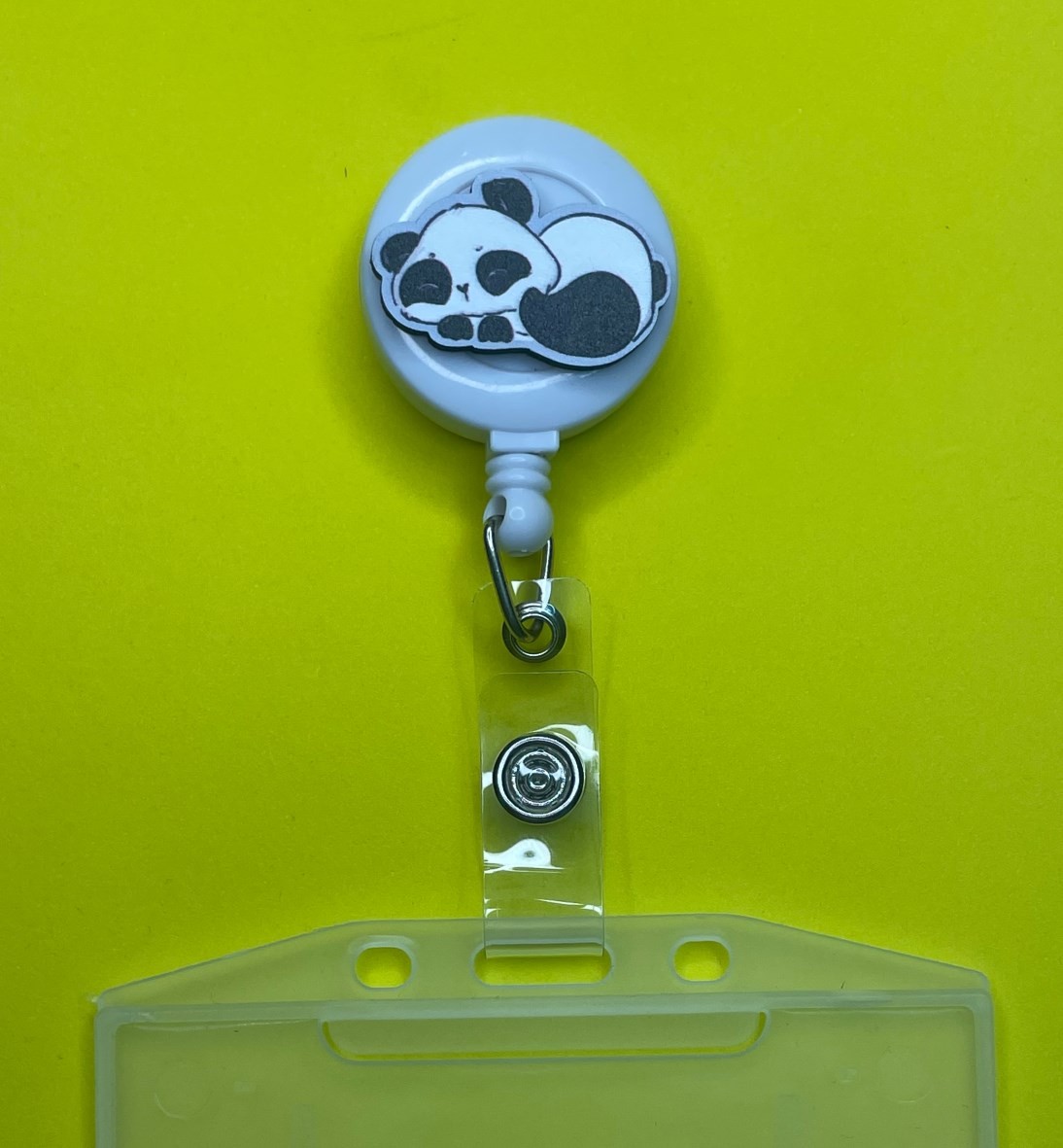 Uyuyan Panda Yoyo Yaka Kartlığı Kart Tutucu