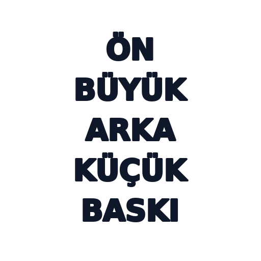 Ön Büyük Arka Küçük Baskı thumbnail image