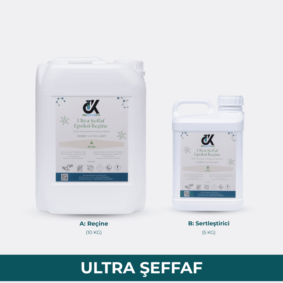 ULTRA ŞEFFAF ULTRA SERT Hobby Epoxy - 15 KG