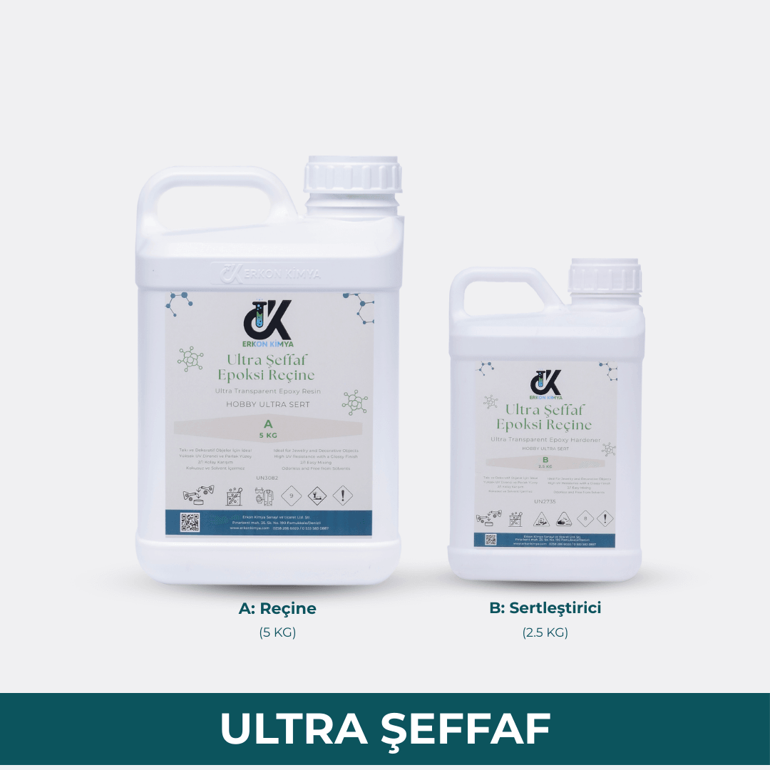 ULTRA ŞEFFAF ULTRA SERT Hobby Epoxy - 7,5 KG