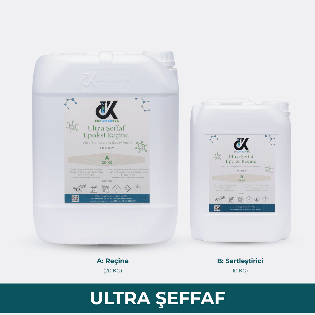 Ultra Şeffaf Hobby Epoksi - 30 KG