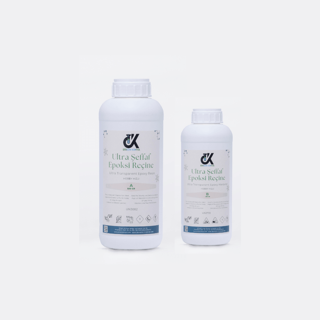 ULTRA ŞEFFAF HIZLI Hobby Epoxy Epoksi Reçine İnce Döküm Fast 750 gr
