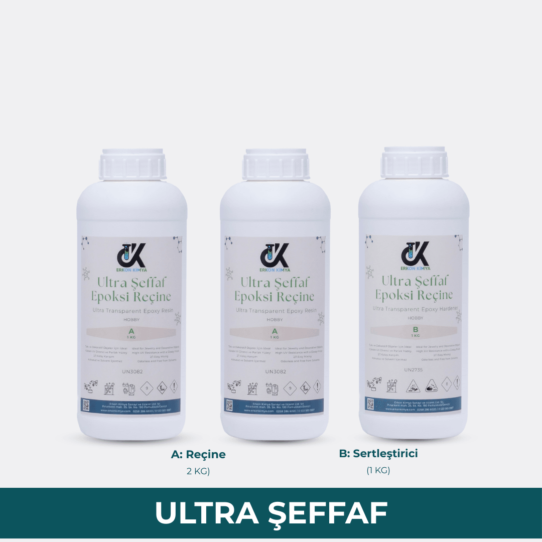 Ultra Şeffaf Hobby Epoksi - 3 KG