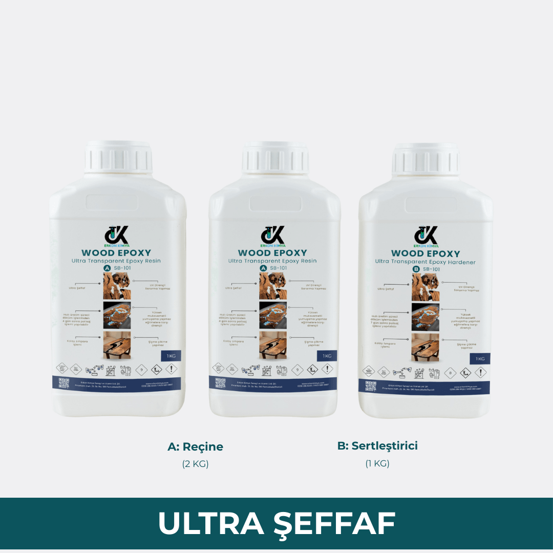 Wood Epoxy SB101 3 cm İnce Döküm - 3 KG