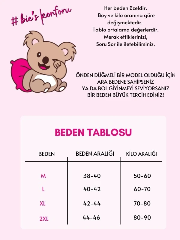 Kadın Likralı Pamuklu Penye Mevsimlik Boydan Önden Düğmeli Gömlek Yaka Kısa Kol Pijama Takımı 