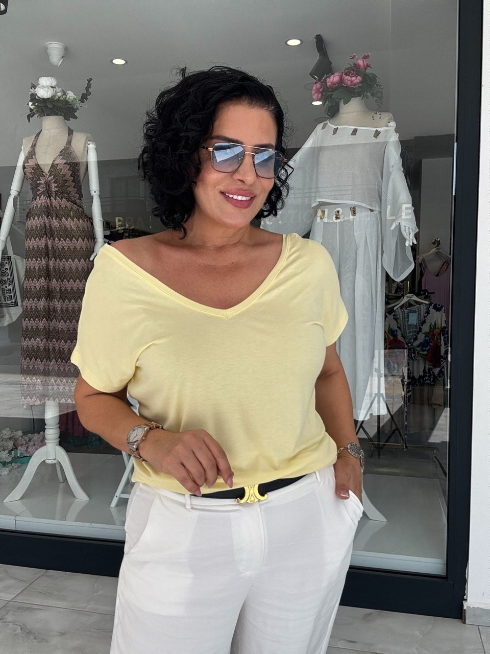 KONFOR SARI T-SHİRT