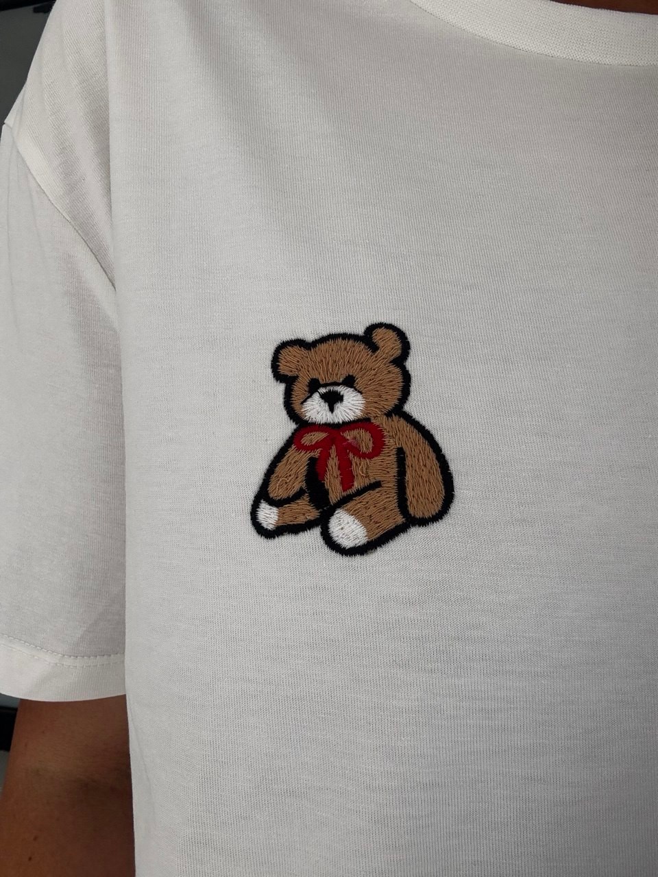 TEDDY BEYAZ BASİC T-SHIRT