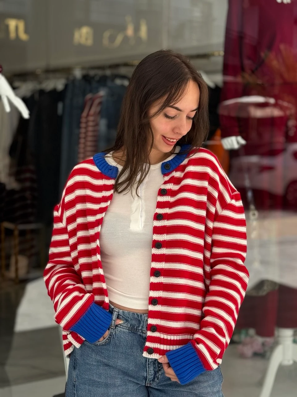 RENKLİ ÇİZGİLİ HIRKA