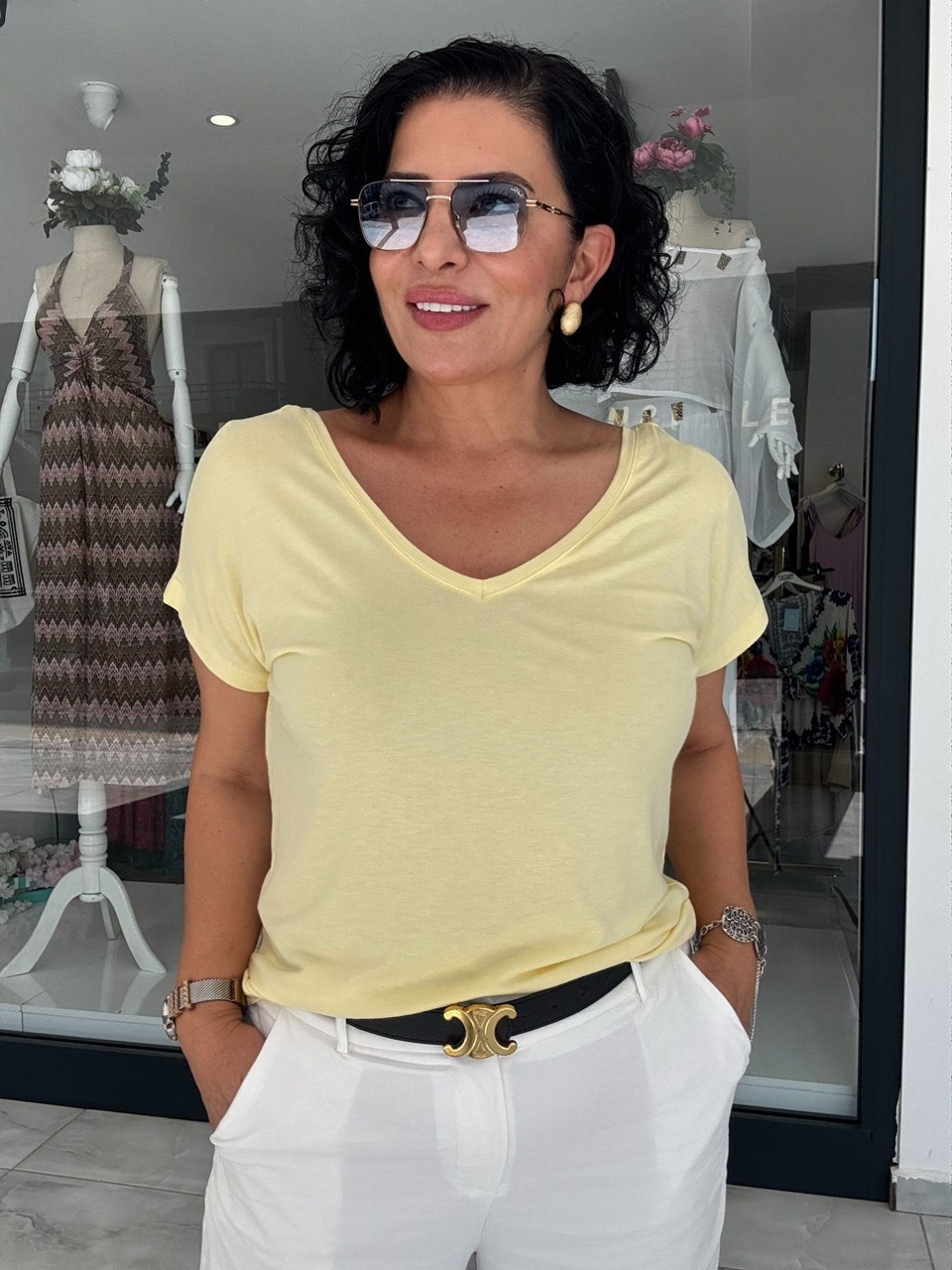 KONFOR SARI T-SHİRT