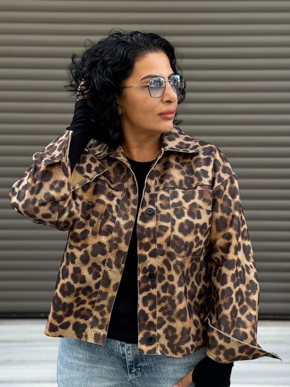 LEOPAR DESENLİ CEKET