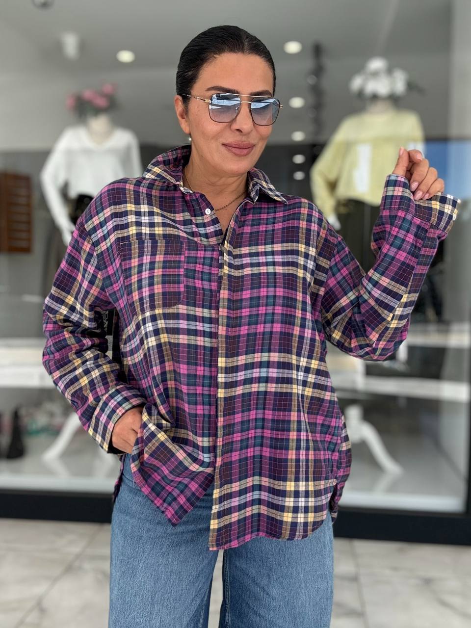 COLORPOP KARELİ GÖMLEK