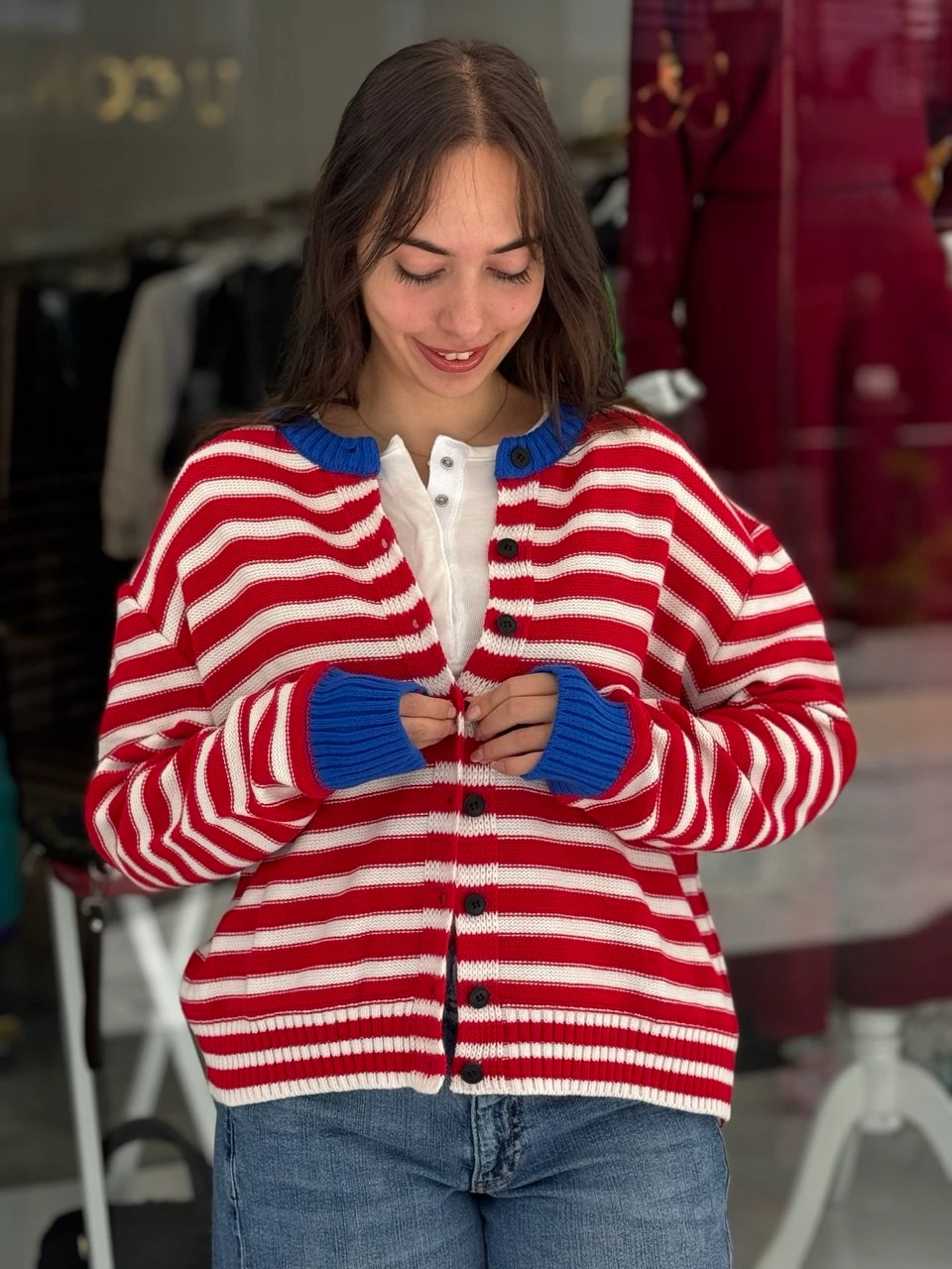 RENKLİ ÇİZGİLİ HIRKA