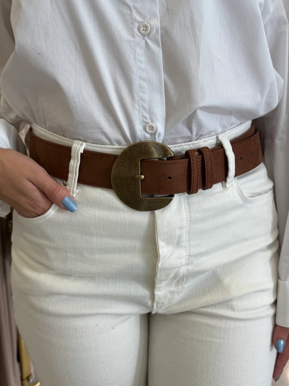 KAHVERENGİ SÜET KEMER