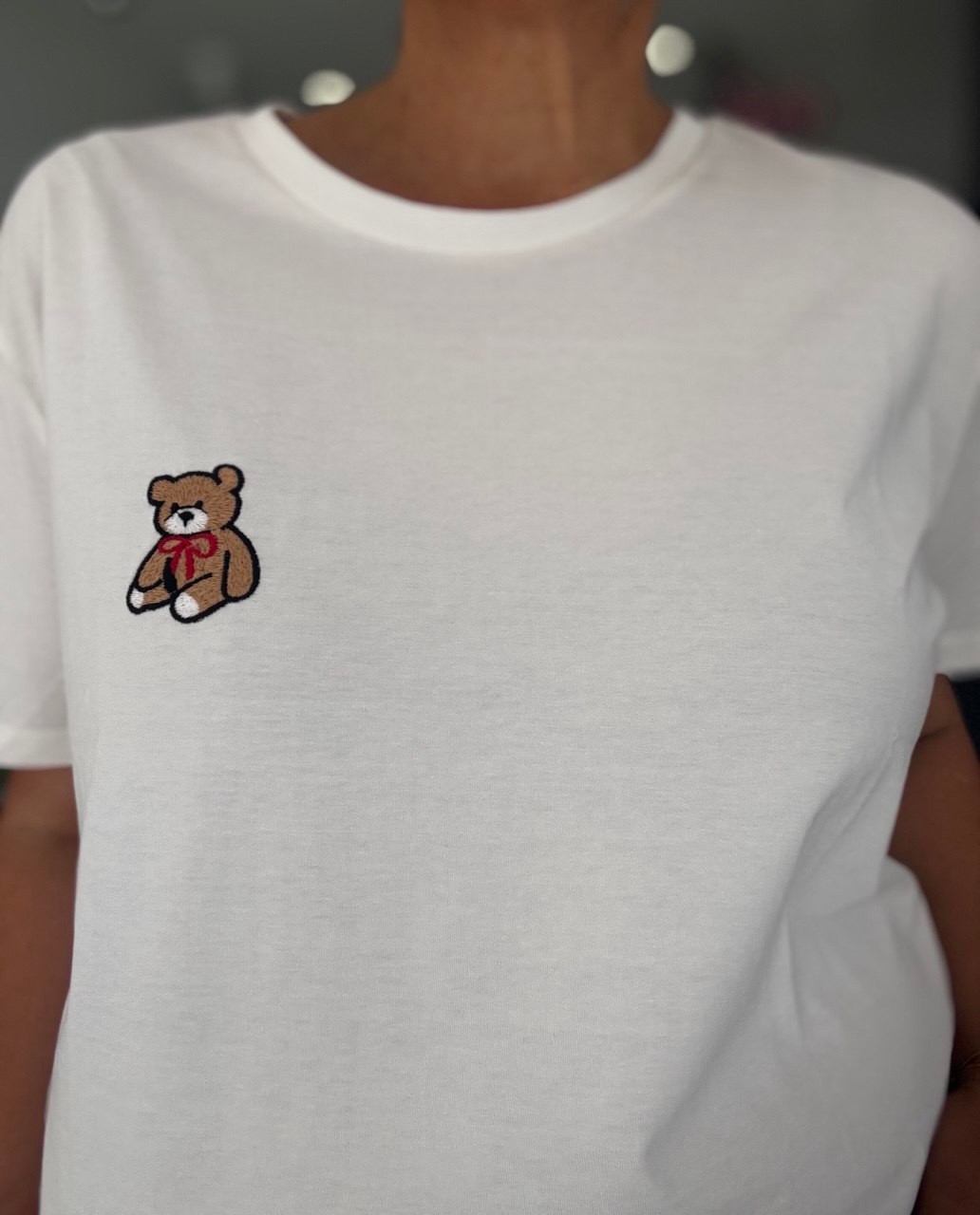 TEDDY BEYAZ BASİC T-SHIRT