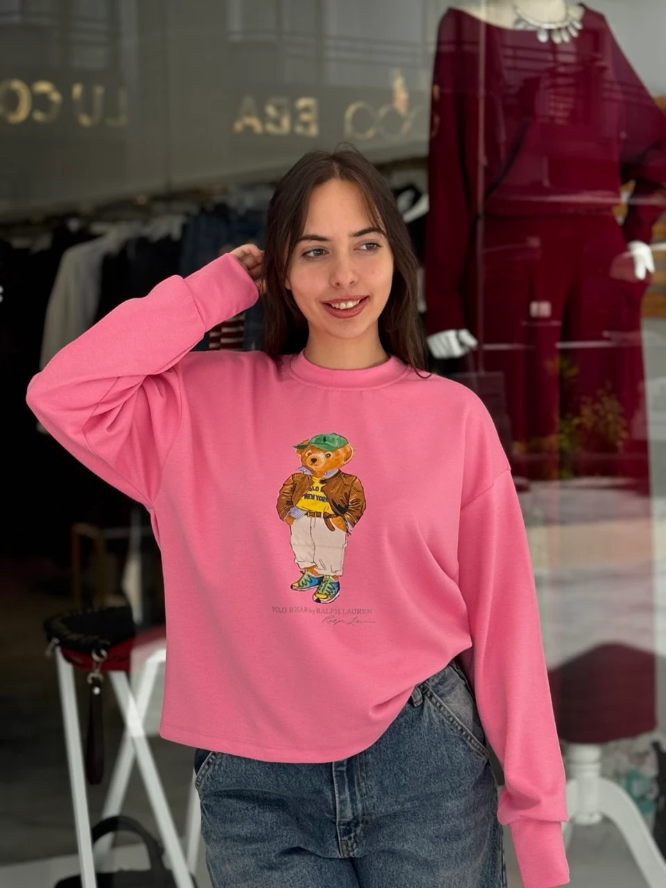 PEMBE AYICIK SWEAT
