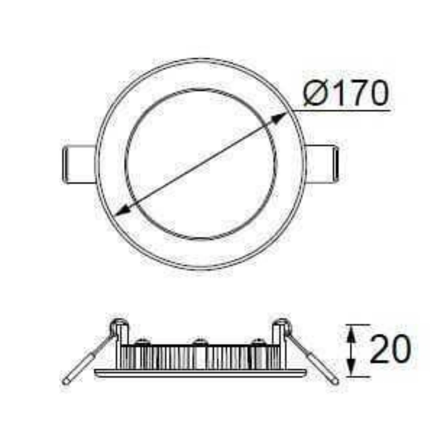 Jüpiter Ld 472 Yuvarlak Led Panel Beyaz