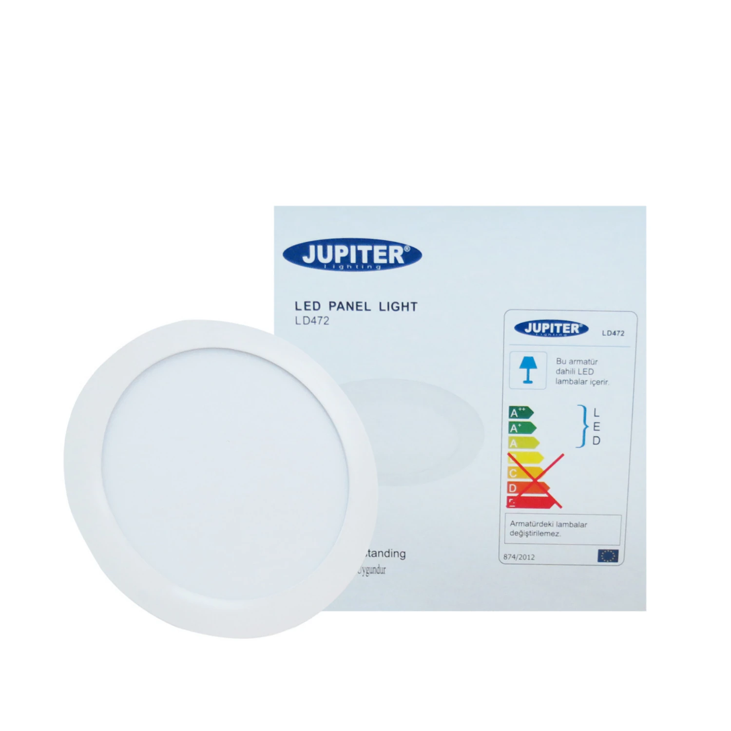 Jüpiter Ld 472 Yuvarlak Led Panel Beyaz