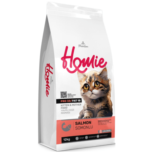 Homie Kitten Mother Somonlu Kedi Maması 12 Kg