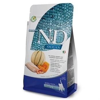 N&D Ocean Morina Balıklı, Bal Kabaklı & Karidesli Yavru Kedi Maması (1,5 kg)