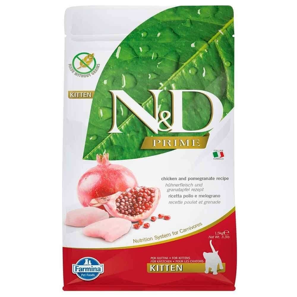 N&D Tahılsız, Tavuk Etli & Narlı Yavru Kedi Maması (1,5 kg)
